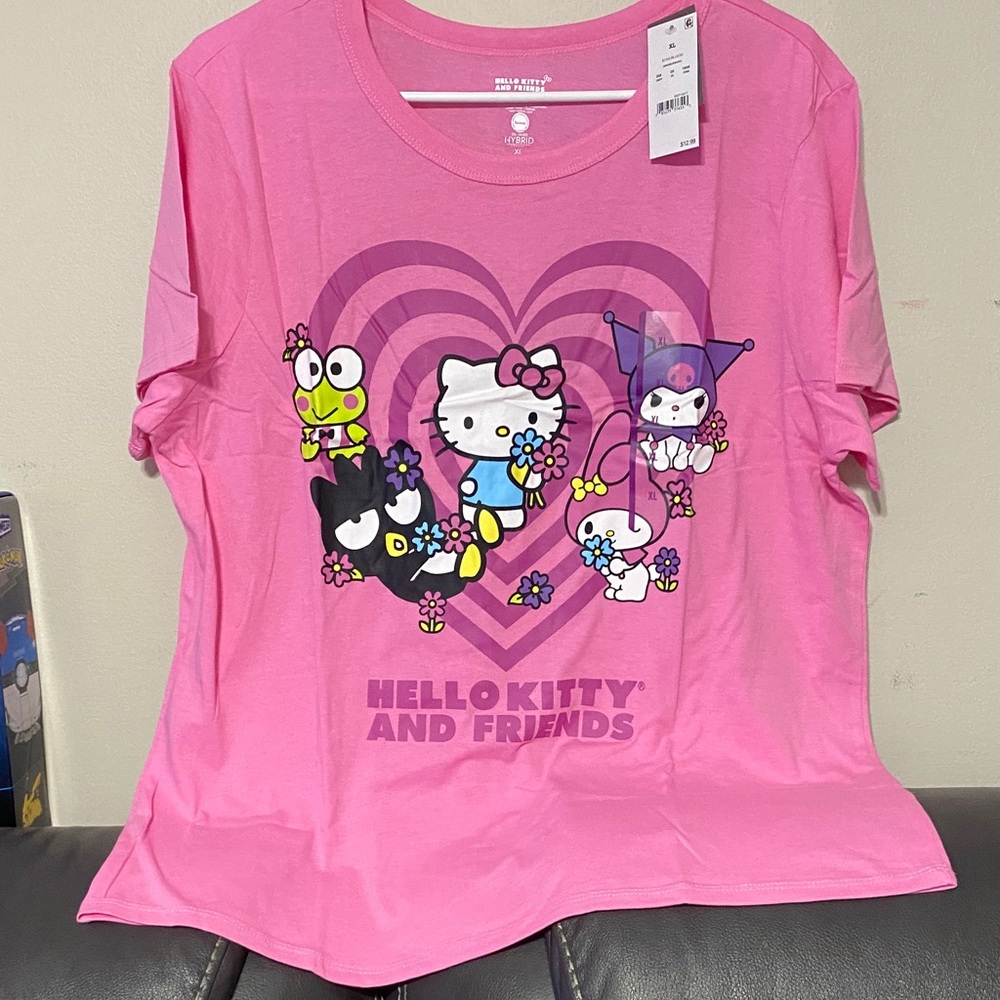 Hello Kitty Pink Heart Graphic Tee